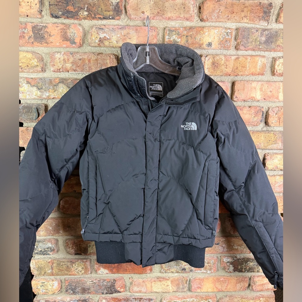 The North Face prodigy 600 fill down puffer jacket coat black M women’s hooded